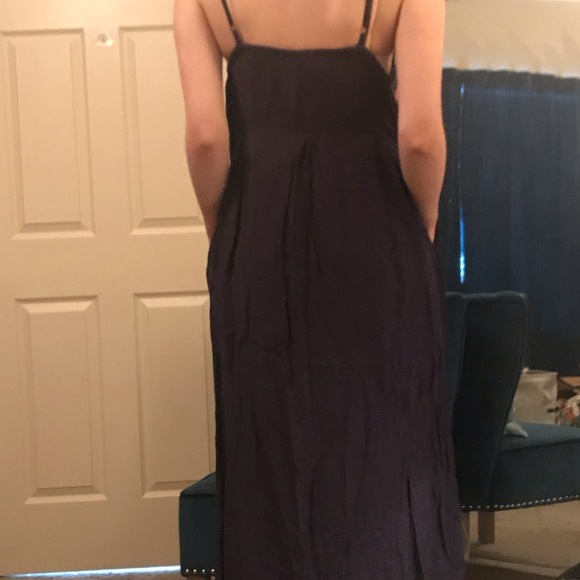 COPY - Deep navy/eggplant colored maxi dress - Picture 2 of 4